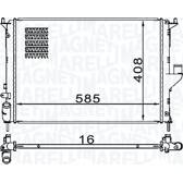 Kühler, Motorkühlung MAGNETI MARELLI - 350213160900