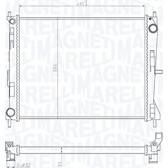 Kühler, Motorkühlung MAGNETI MARELLI - 350213165300