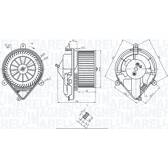 Pulseur d'air, ventilation habitacle MAGNETI MARELLI - 069412228010