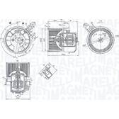 Pulseur d'air, ventilation habitacle MAGNETI MARELLI - 069412247010