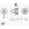 Pulseur d'air, ventilation habitacle MAGNETI MARELLI - 069412344010