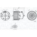 Pulseur d'air, ventilation habitacle MAGNETI MARELLI - 069412360010