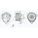 Pulseur d'air, ventilation habitacle MAGNETI MARELLI - 069412403010