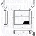 Radiador de calefacción MAGNETI MARELLI - 350218425000