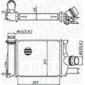 Radiador do ar de sobrealimentação MAGNETI MARELLI - 351319205390