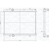 Radiador, refrigeración del motor MAGNETI MARELLI - 350213167800