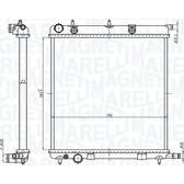 Radiador, refrigeración del motor MAGNETI MARELLI - 350213819000