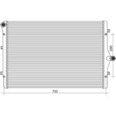 Radiador, refrigeración del motor MAGNETI MARELLI - 350213855000