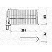 Radiateur chauffage MAGNETI MARELLI - 350218061000