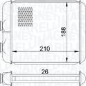 Radiateur chauffage MAGNETI MARELLI - 350218407000