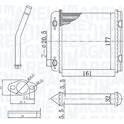 Radiateur chauffage MAGNETI MARELLI - 350218408000