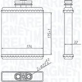 Radiateur chauffage MAGNETI MARELLI - 350218412000
