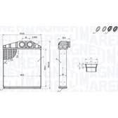 Radiateur chauffage MAGNETI MARELLI - 350218419000
