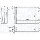 Radiateur chauffage MAGNETI MARELLI - 350218463000