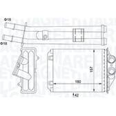 Radiateur chauffage MAGNETI MARELLI - 350218491000