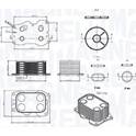 Radiateur d'huile MAGNETI MARELLI - 350300000900