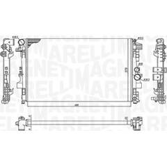 Radiateur, Refroidissement Du Moteur MAGNETI MARELLI 350213360000