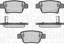 Rear brake pad set