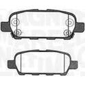 Rear brake pad set MAGNETI MARELLI - 363916060473