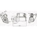 Starter motor MAGNETI MARELLI - 063721330010