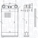 Värmeväxlare, kupévärmare MAGNETI MARELLI - 350218472000