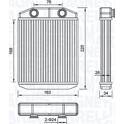 Värmeväxlare, kupévärmare MAGNETI MARELLI - 350218516000