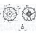 Ventilador, refrigeración del motor MAGNETI MARELLI - 069422708010