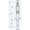 Glühkerze (pro Einheit) MAGNETI MARELLI - 062503901304