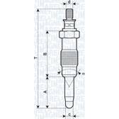 Glühkerze (pro Einheit) MAGNETI MARELLI - 062583003304