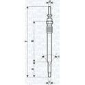 Glühkerze (pro Einheit) MAGNETI MARELLI - 062900009304