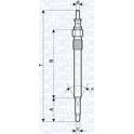 Glühkerze (pro Einheit) MAGNETI MARELLI - 062900012304