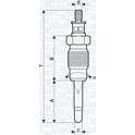 Glühkerze (pro Einheit) MAGNETI MARELLI - 062900016304