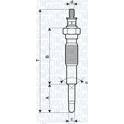 Glühkerze (pro Einheit) MAGNETI MARELLI - 062900063304