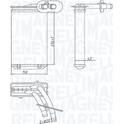Wärmetauscher, Innenraumheizung MAGNETI MARELLI - 350218447000