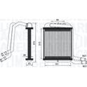 Wärmetauscher, Innenraumheizung MAGNETI MARELLI - 350218458000
