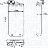Wärmetauscher, Innenraumheizung MAGNETI MARELLI - 350218460000