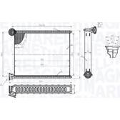 Wärmetauscher, Innenraumheizung MAGNETI MARELLI - 350218473000