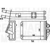 Wärmetauscher, Innenraumheizung MAGNETI MARELLI - 350218491000