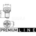 Bolt, radiator cap MAHLE BEHR - CRX 51 000P