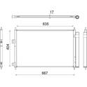 Condensator MAHLE BEHR - AC 798 000S
