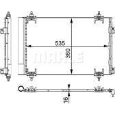Condensatore, Climatizzatore MAHLE BEHR - AC 667 000S