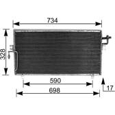 Condenser air conditioning MAHLE BEHR - AC 187 000S