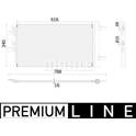Condenser, air conditioning MAHLE BEHR - AC 895 000P