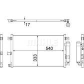 Condenseur climatisation MAHLE BEHR - AC 507 000S