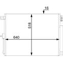 Condensor, airconditioning MAHLE BEHR - AC 45 000S