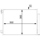 Condensor, airconditioning MAHLE BEHR - AC 73 000S