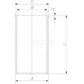 Cylinder Sleeve MAHLE BEHR - 021 WV 36 00