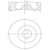 Êmbolo MAHLE BEHR - 016 02 01