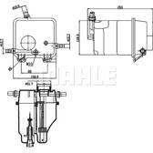 Expansion Tank, coolant MAHLE BEHR - CRT 125 000S