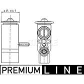 Expansion Valve, air conditioning MAHLE BEHR - AVE 89 000P